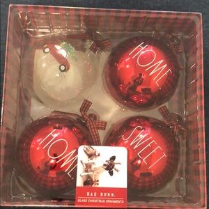 Rae Dunn glass ornaments